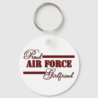 Proud Air Force Girlfriend (Red N Black) Schlüsselanhänger