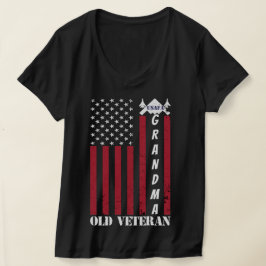 Proud Air Force Oma Custom Oma Alte Veteran T-Shirt