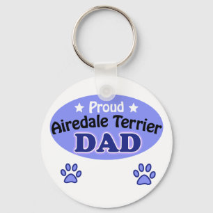 Proud Airedale Terrier Vater Schlüsselanhänger