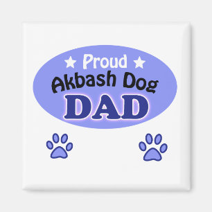 Proud Akbash Dog dad Magnet