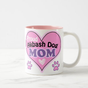 Proud Akbash Dog Mama Zweifarbige Tasse