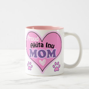 Proud Akita Inu Mama Zweifarbige Tasse