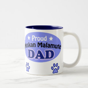Proud Alaskan Malamute Vater Zweifarbige Tasse