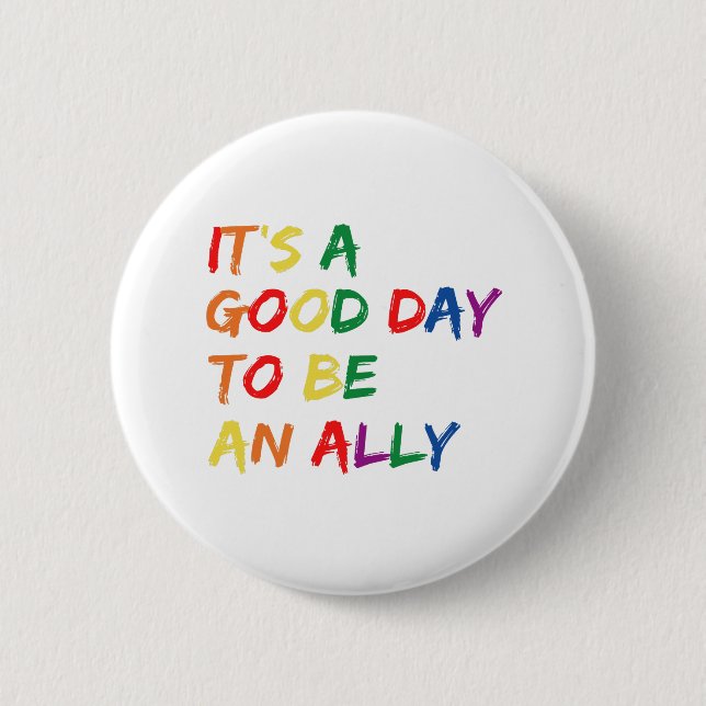 Proud allesamt Pride Gay LGBT Monatsparade Geschen Button (Vorderseite)