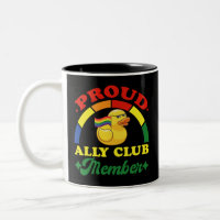Proud Ally Club Mitglied Rubber Duck Rainbow Gay