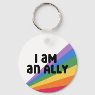 Proud Ally Rainbow Pride Monat Schlüsselanhänger