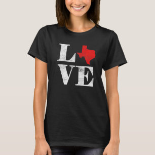 Proud America Citizen State Flag Land Map Liebe Te T-Shirt