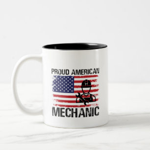 Proud American Mechanical Labour Day Tasse