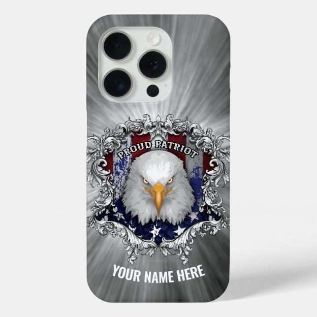 Proud American Patriot (personalisiert) Case-Mate  Case-Mate iPhone Hülle (Rückseite)