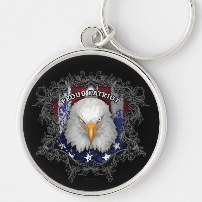Proud American Patriot Schlüsselanhänger (Vorne)