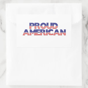 Proud American Rechteckiger Aufkleber