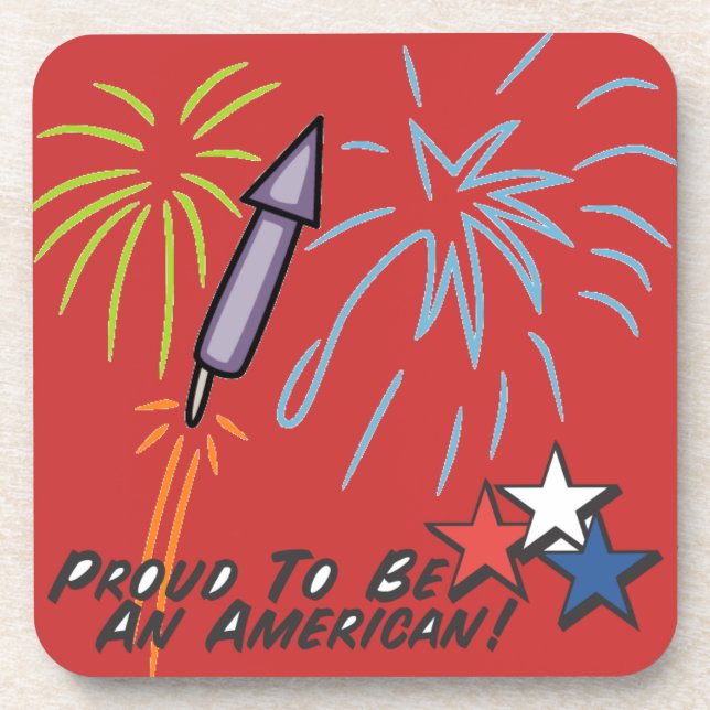 Proud American - Untersetzer (Vorderseite)