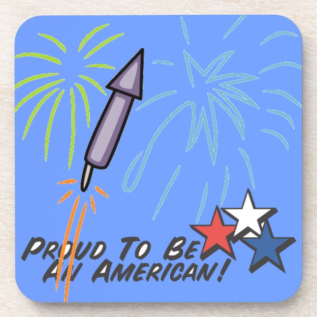 Proud American - Untersetzer (Vorderseite)