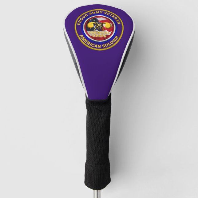 Proud-Armee Chemiekorps Veteran Golf Headcover (Vorderseite)