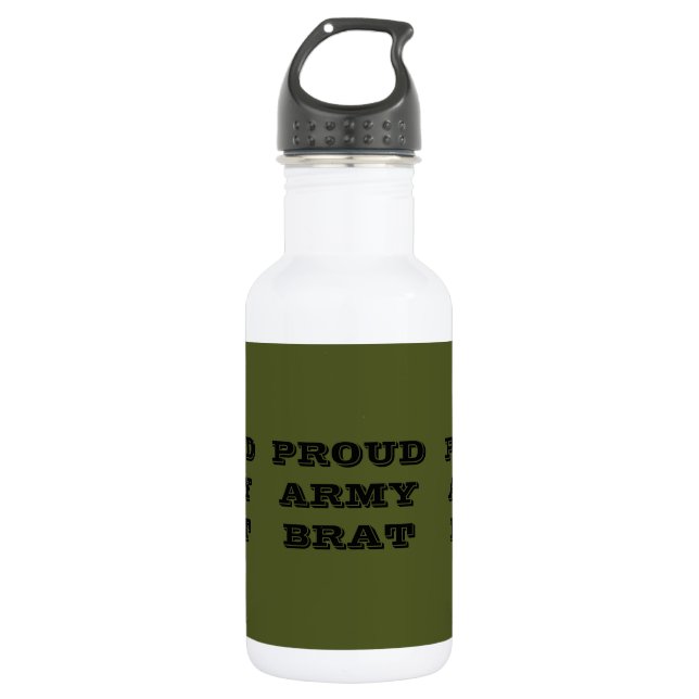 Proud Army Brat Trinkflasche (Vorderseite)