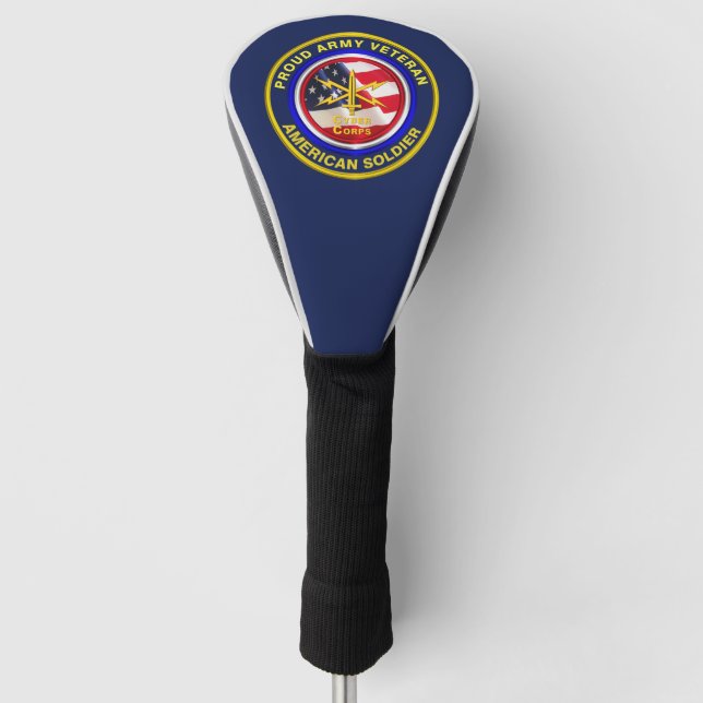 Proud Army Cyber Corps Veteran Golf Headcover (Vorderseite)