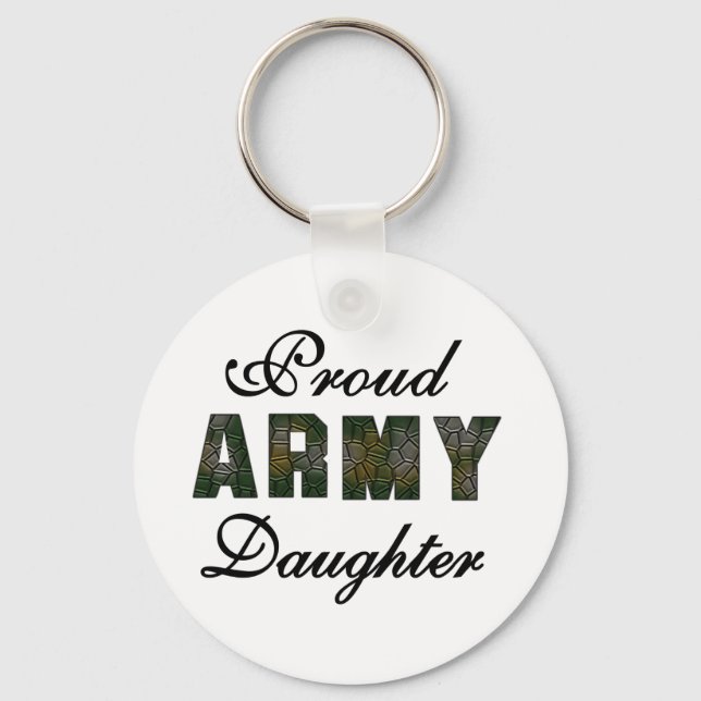 Proud Army Daughter Schlüsselanhänger (Vorderseite)