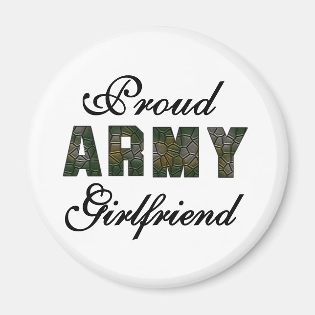 Proud Army Girlfriend Magnet (Vorne)
