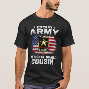Proud Army National Guard Cousin mit amerikanische T-Shirt