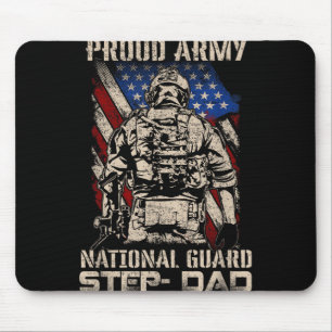 Proud Army National Guard Step-dad Shirt Veteranen Mousepad