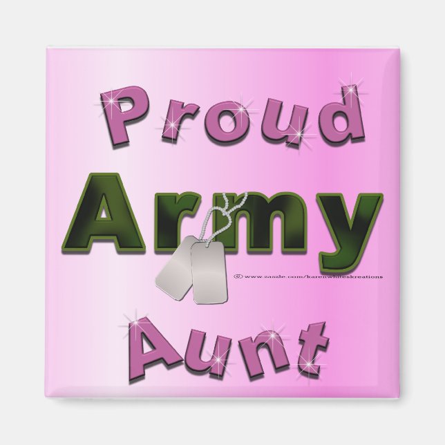 Proud Army Tante Magnet (Vorne)