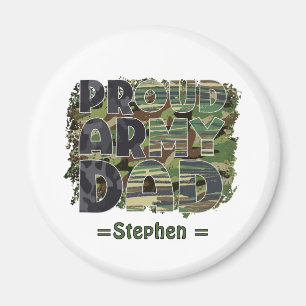 Proud Army Vater Camouflage Design Magnet