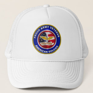 Proud Army Veteran Aviation Soldat Truckerkappe