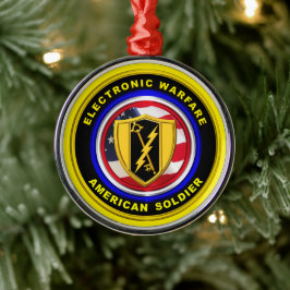 Proud Army Veteran Elektronischer Krieg Weihnachte Ornament Aus Metall
