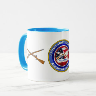 Proud Army Veteran Infanterie Soldier Tasse