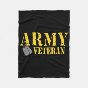Proud Army Veteran Shirt Militärischer Stolz T Shi Fleecedecke