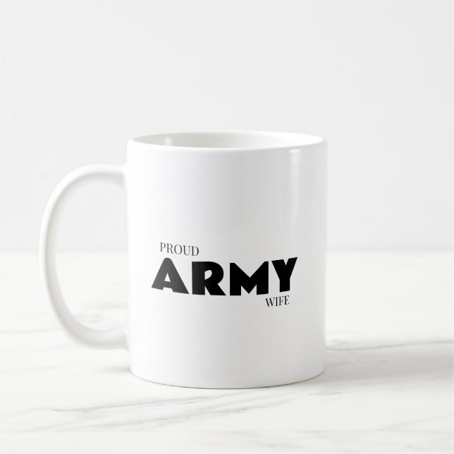 Proud army wife kaffeetasse (Links)