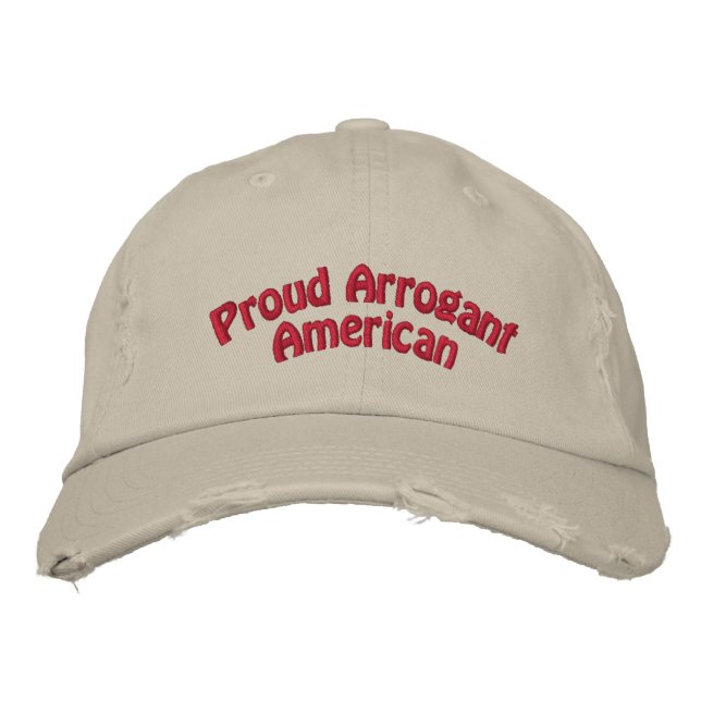 Proud Arrogant American Bestickte Kappe (Vorderseite)