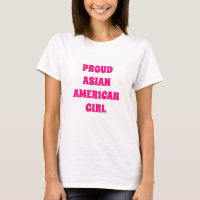 Proud Asian American Girl, heiß rosa weiß