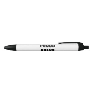 Proud Asian Girl, Schwarz-weiß Black Ink Pen Kugelschreiber