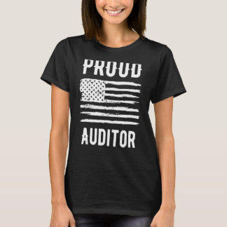 Proud Auditor Professionals American Flag T-Shirt