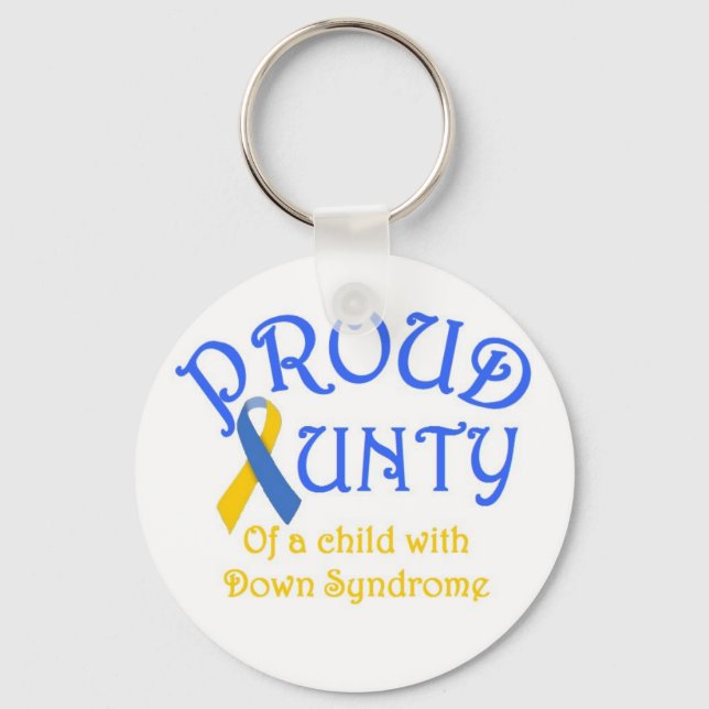 Proud Aunty-Down-Syndrom Schlüsselanhänger (Vorderseite)
