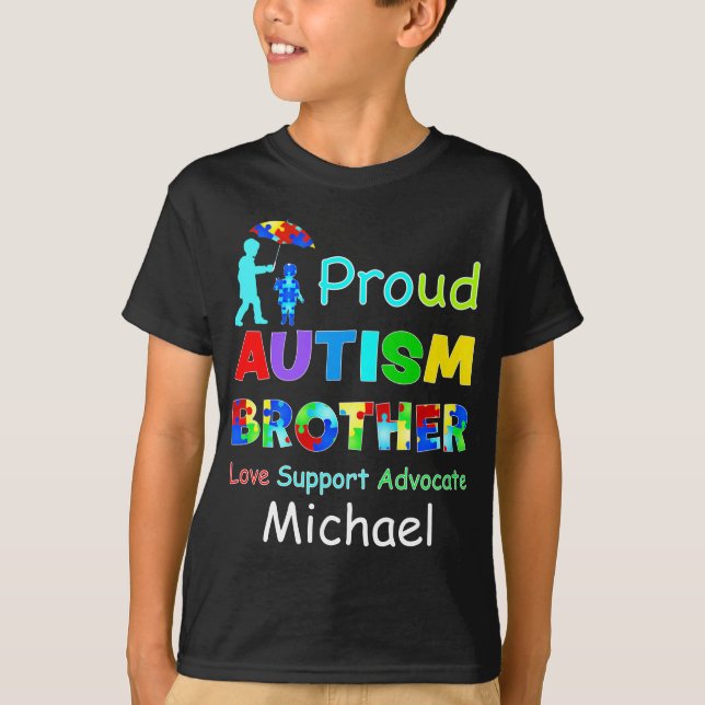 Proud Autism Brother T-Shirt (Vorderseite)