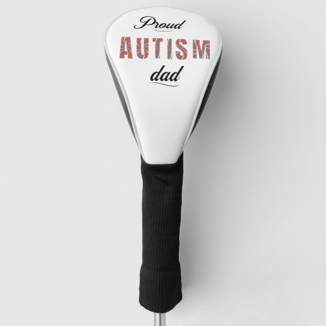 Proud autism dad golf headcover (Vorderseite)