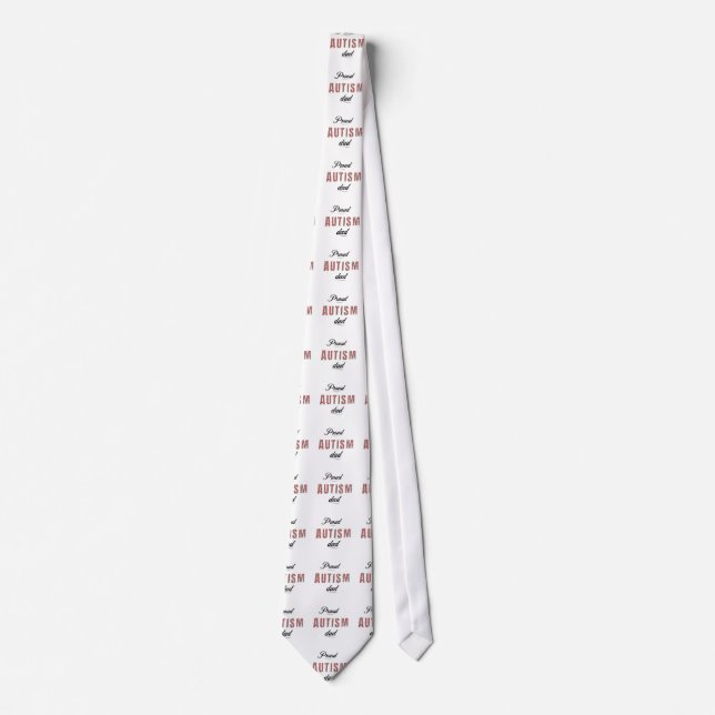 Proud autism dad krawatte (Vorderseite)