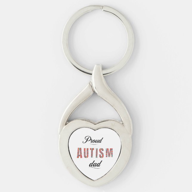 Proud autism dad schlüsselanhänger (Vorderseite)