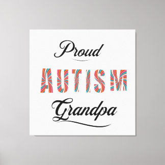 Proud autism grandpa  leinwanddruck