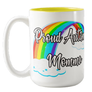 Proud Autism Mama Zweifarbige Tasse