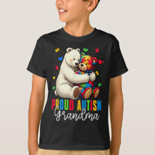 Proud Autism Oma Bear Autismus Bewusstsein Son Dau T-Shirt