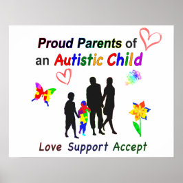 Proud Autism Parents Poster