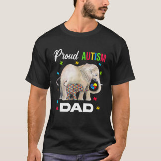 Proud Autism Vater Funny Autism Awareness Daddy fo T-Shirt