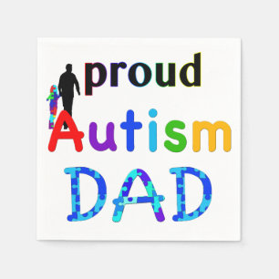 Proud Autism Vater Serviette