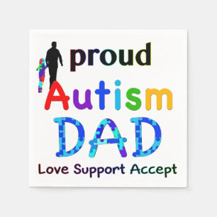Proud Autism Vater Serviette