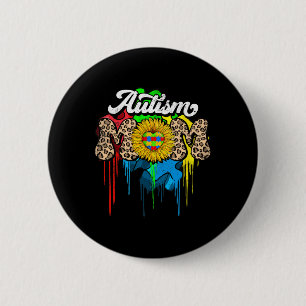 Proud Autismus Mama Unterstützung Autismus Aufklär Button