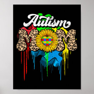 Proud Autismus Mama Unterstützung Autismus Aufklär Poster