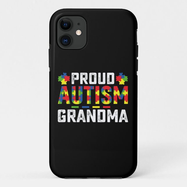 Proud Autismus Oma Awareness Autistic Familie Case-Mate iPhone Hülle (Rückseite)